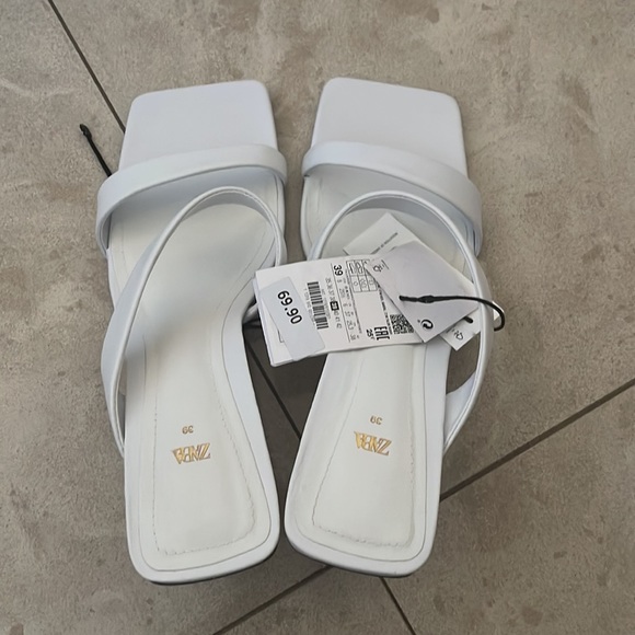 Zara leather strappy sandal - Picture 7 of 8